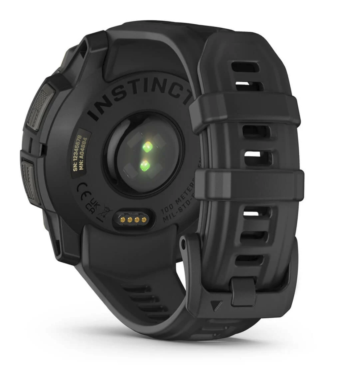 Garmin Instinct 3 Rugged GPS Sports Watch AMOLED Screen 45mm - Black