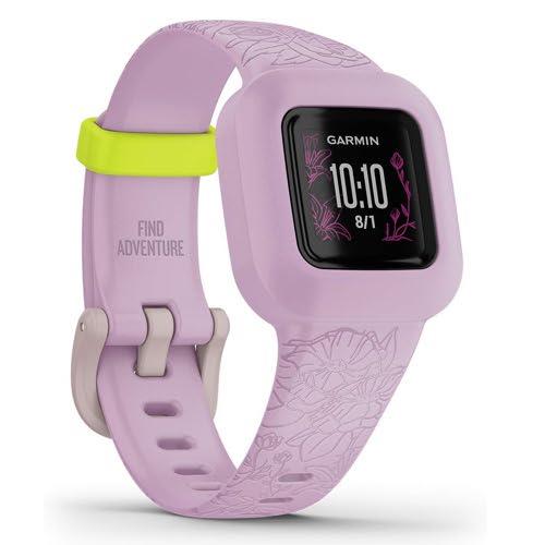 Garmin Vivofit Jr. 3 Fitness Tracker for Kids Junior 3 Lilac Floral Newly Overhauled