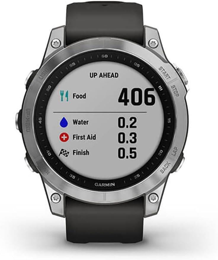 Garmin Fenix 7 Multisport Watch GPS Heart Rate Monitor Silver - Newly Overhauled