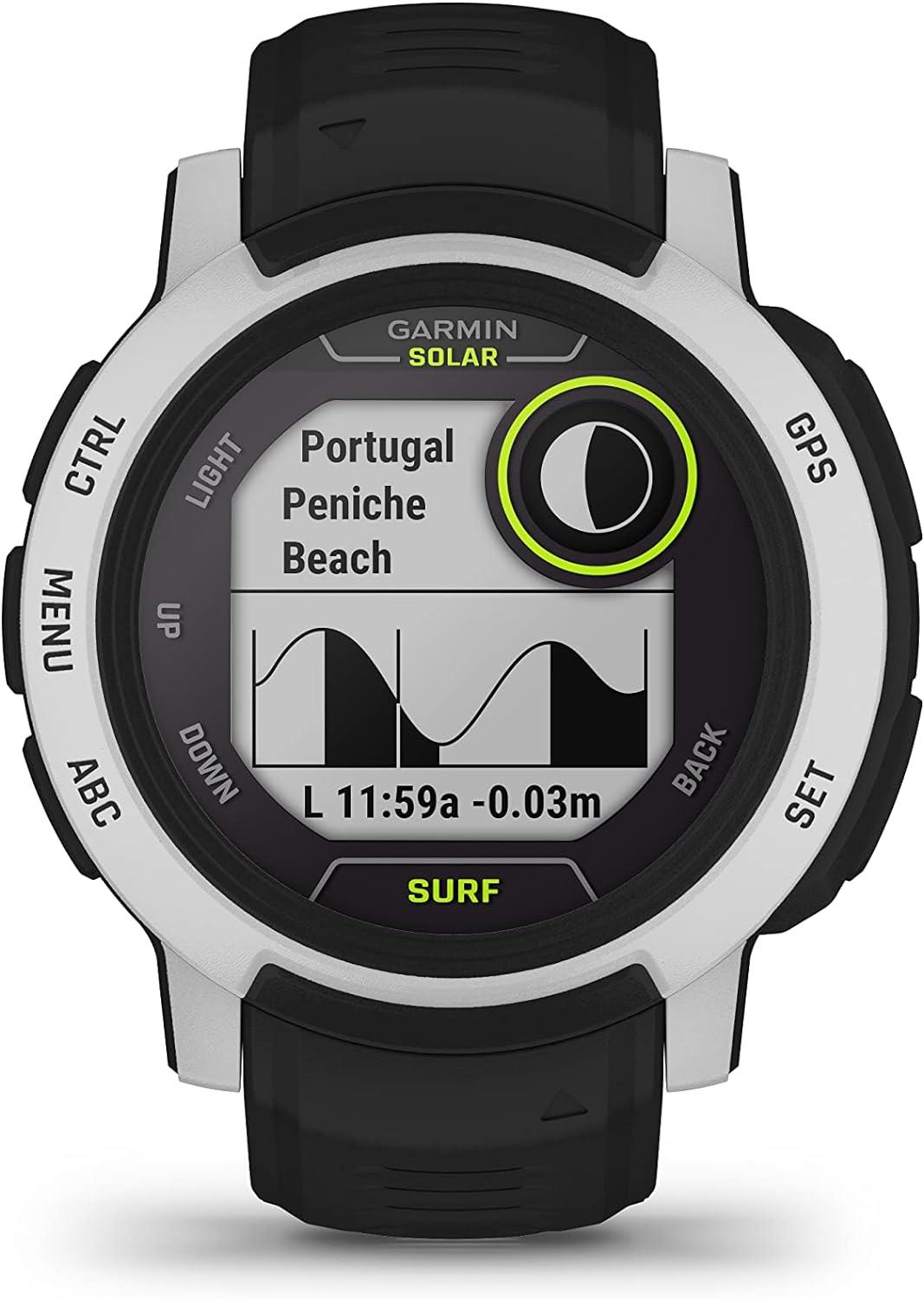 Garmin Instinct 2 Solar Surf Edition Rugged GPS HRM Watch - Bells Beach