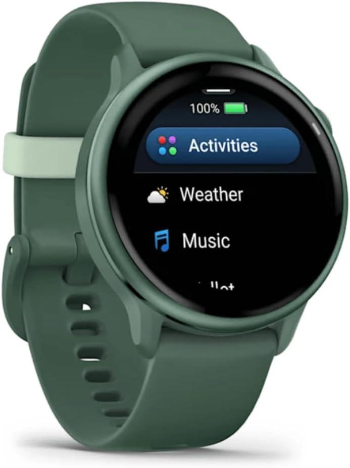 Garmin Vivoactive 6 GPS Smart Watch Sports Activity Monitor Jasper Green Metallic