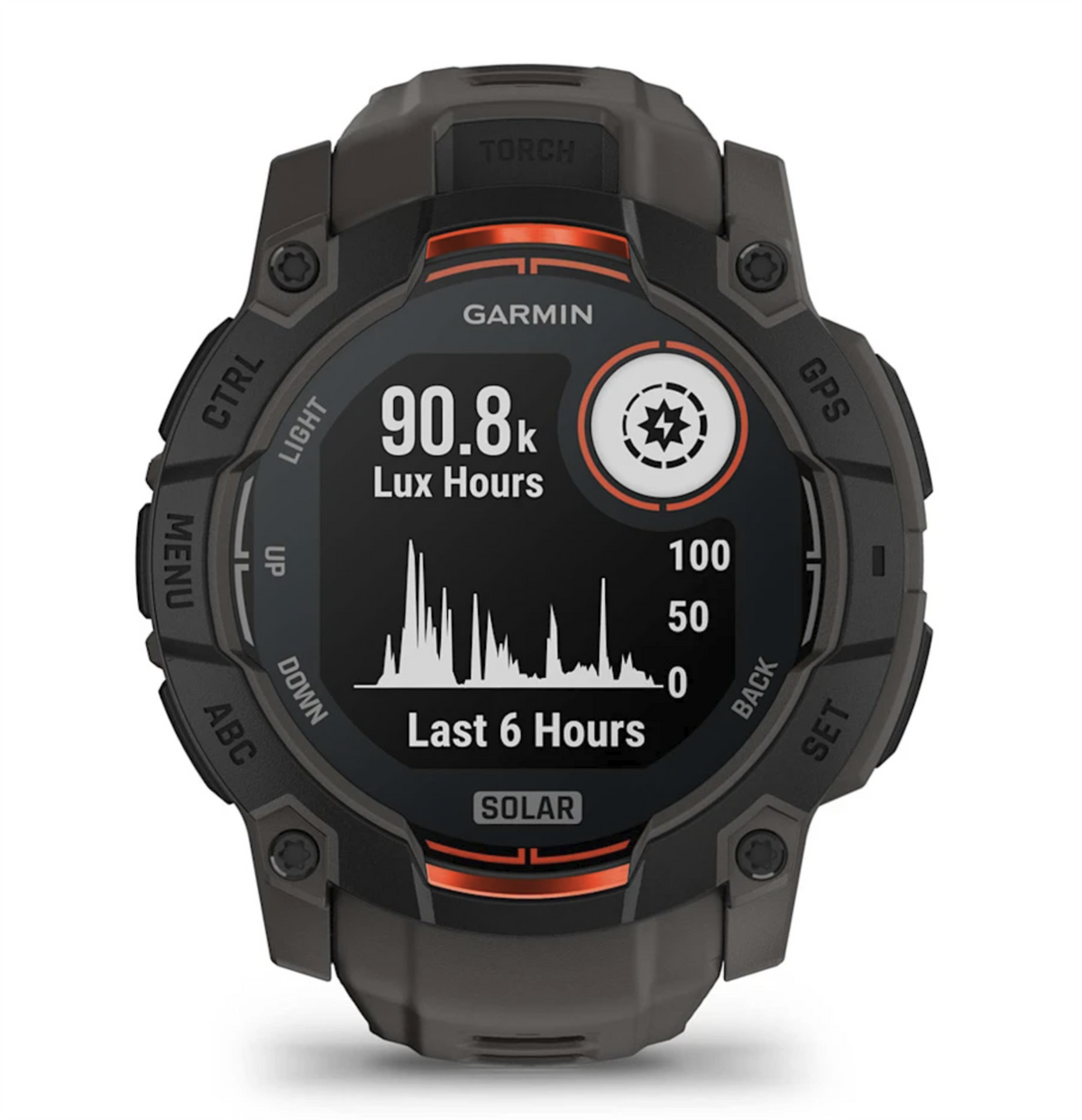 Garmin Instinct 3 Solar Rugged GPS Sports Watch AMOLED Screen 50mm - Black