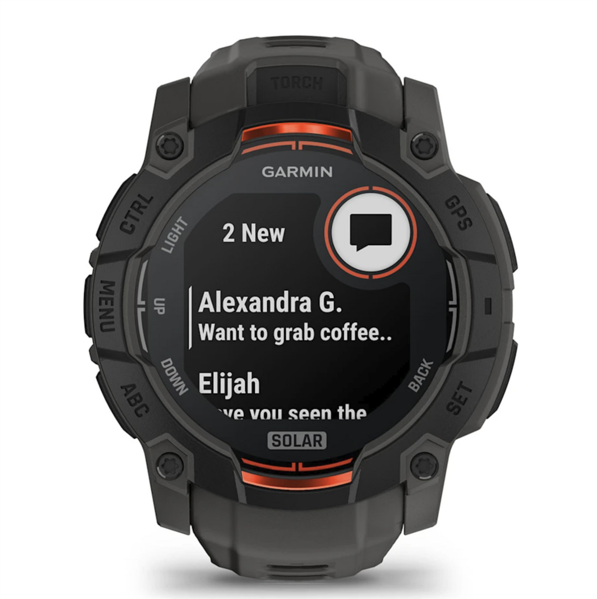 Garmin Instinct 3 Solar Rugged GPS Sports Watch AMOLED Screen 50mm - Black