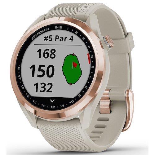 Garmin Approach S42 Golf Watch Sports GPS - Light Sand Rose Gold Newly Overhauled