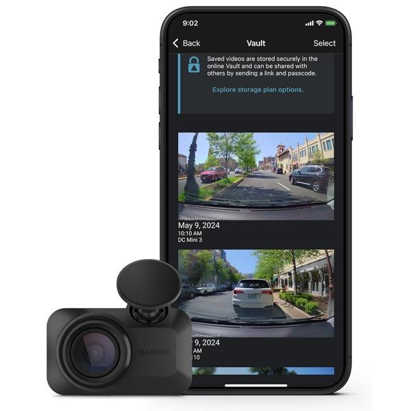 Garmin Dash Cam Mini 3 Ultracompact 1080p HD Dash Camera 140 Degree View