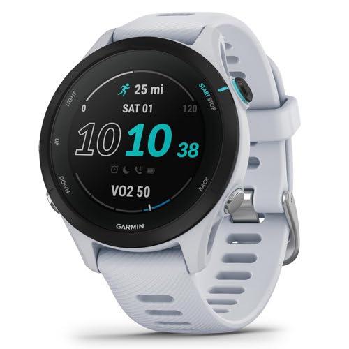 Garmin Forerunner 255s Music GPS Sports Watch White Newly Overhauled