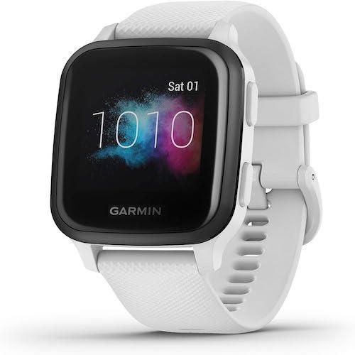 Garmin Venu Sq Music Edition GPS Smartwatch Activity Monitor Watch - White
