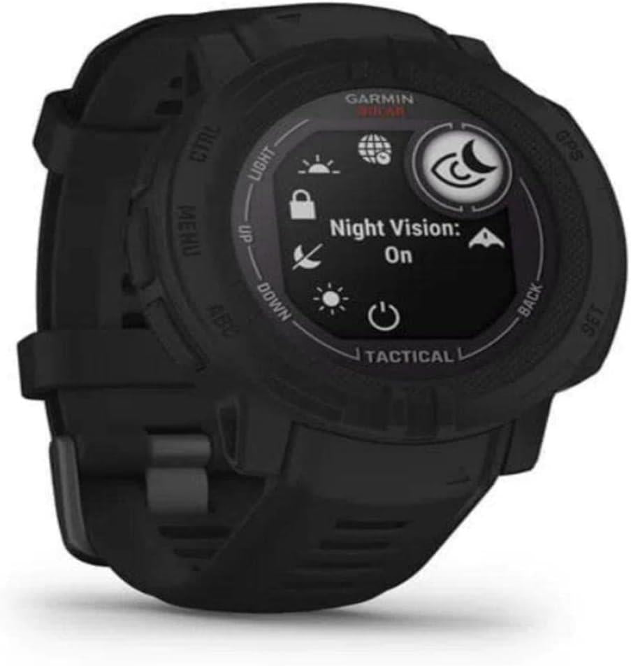 Garmin Instinct 2 Solar Tactical Edition Rugged GPS HRM Watch - Black Newly Overhauled