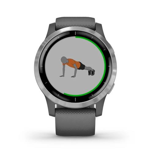 Garmin Vivoactive 4 Multisport HR GPS Sports Watch - Shadow Grey