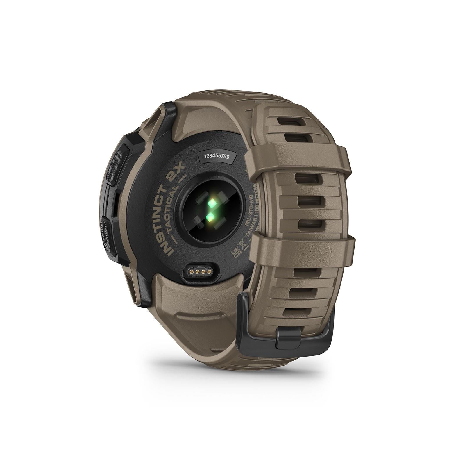 Garmin Instinct 2X Solar Tactical Edition Rugged GPS Smartwatch - Coyote Tan Newly Overhauled