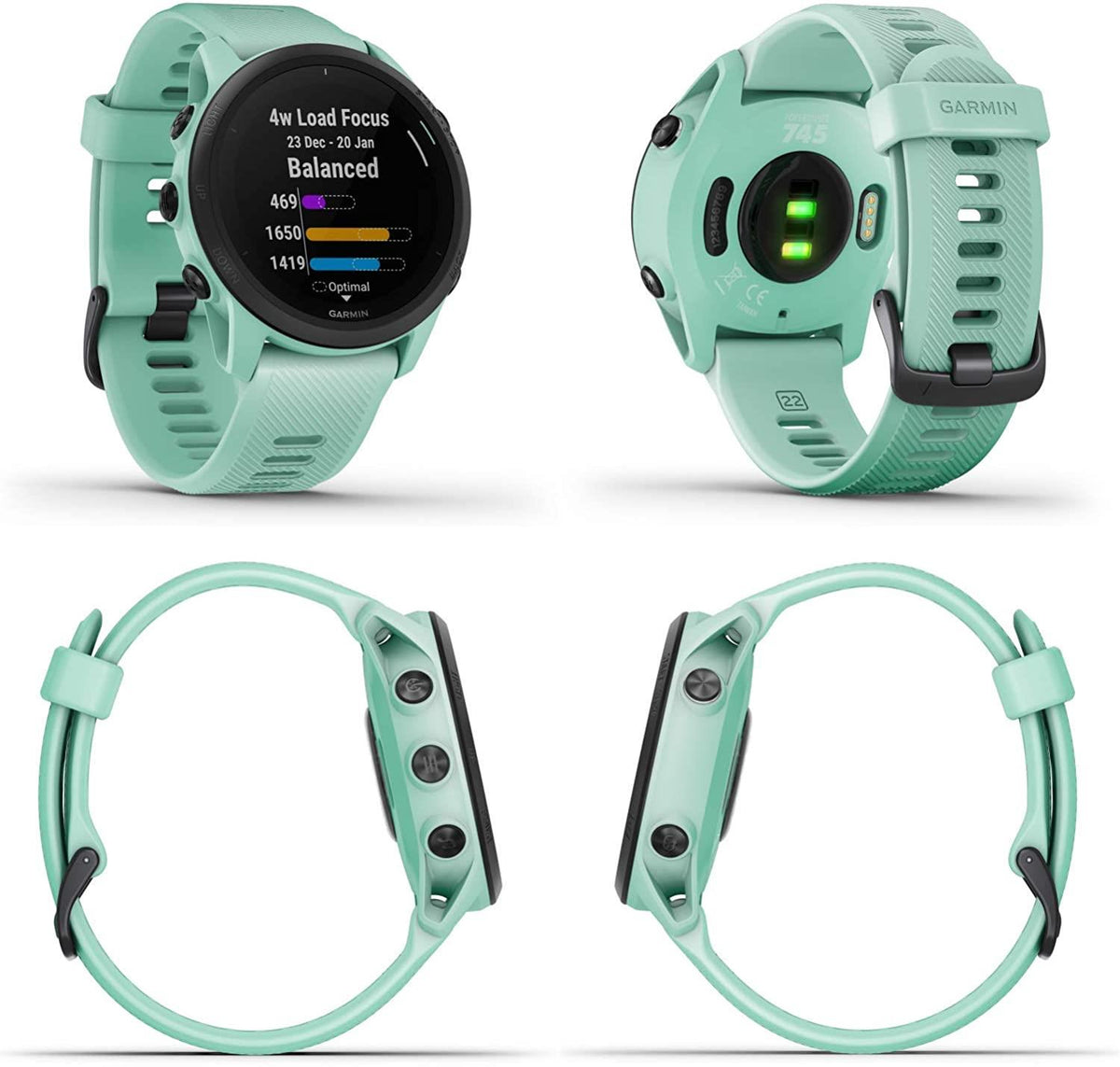Garmin Forerunner 745 Watch GPS Heart Rate Monitor - Neo Tropic Newly Overhauled
