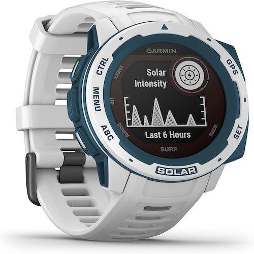 Garmin Instinct Solar Surf Edition Rugged Outdoor GPS Watch Heart Rate Monitor Cloudbreak