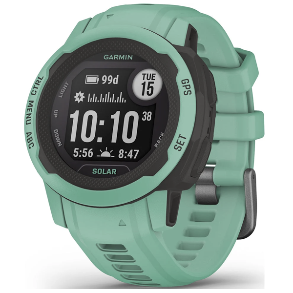 Garmin Instinct 2S Solar Rugged GPS Smartwatch Heart Rate Monitor Neo Tropic