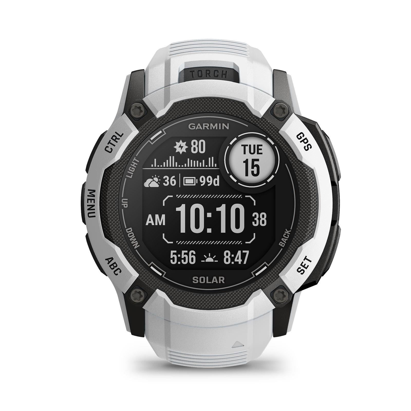 Garmin Instinct 2X Solar Rugged GPS Smartwatch Sports Watch - Whitestone Newly Overhauled