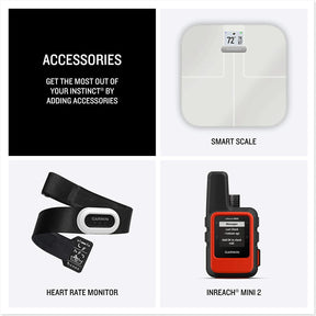 Garmin Instinct 2S Solar Rugged GPS Smartwatch Heart Rate Monitor Small - Graphite