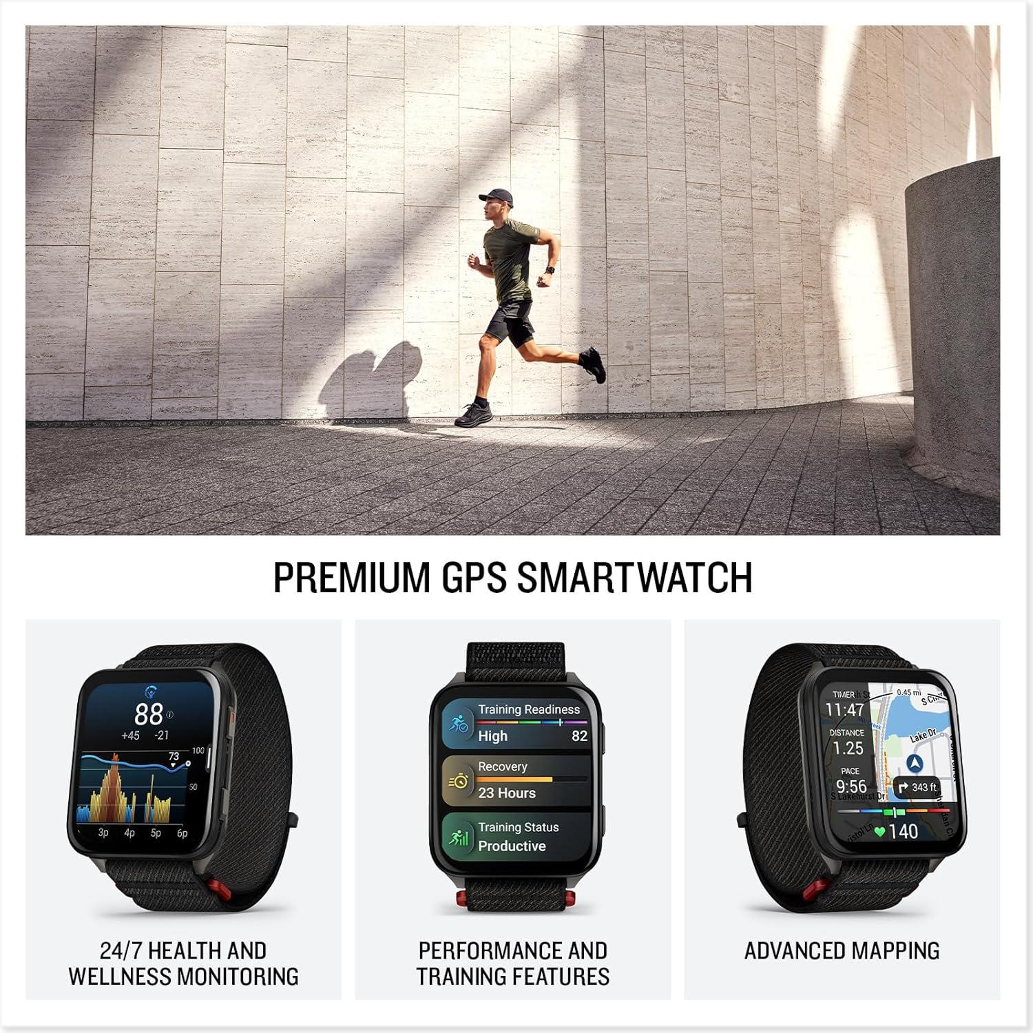 Garmin Venu X1 Premium GPS Sports Watch Titanium with Voice Calling 41mm - Black