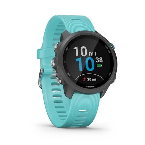 Garmin Forerunner 245 HRM Music GPS Running Watch Aqua Newly Overhauled