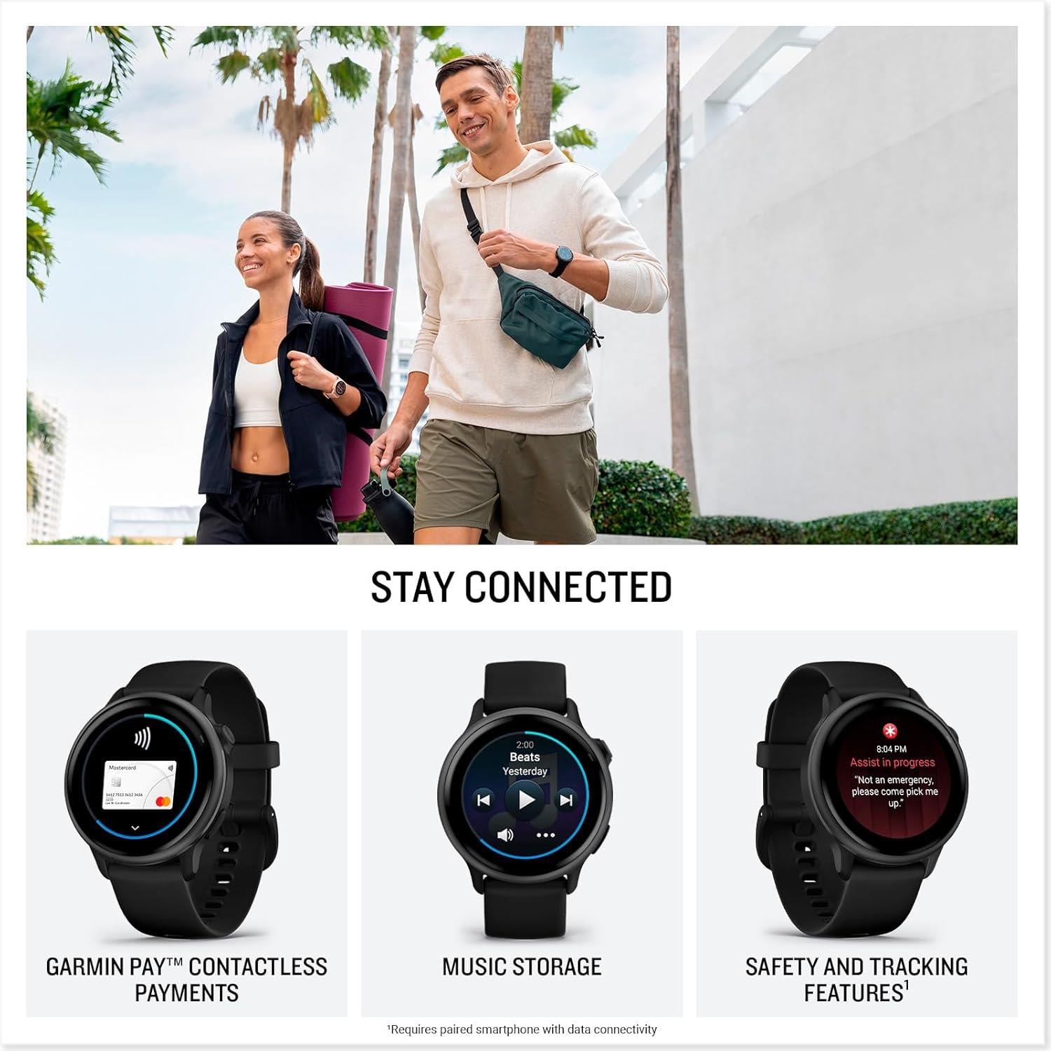 Garmin Vivoactive 6 GPS Smart Watch Sports Activity Monitor Black