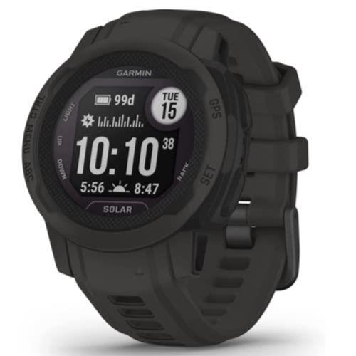 Garmin Instinct 2 Solar Rugged GPS Sports Watch Heart Rate Monitor - Graphite