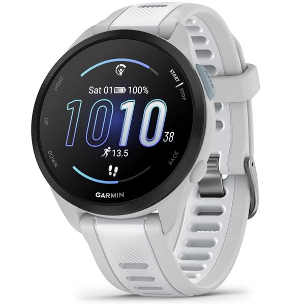 Garmin Forerunner 165 Music Running Smartwatch GPS Heart Rate - Mist Grey Whitestone