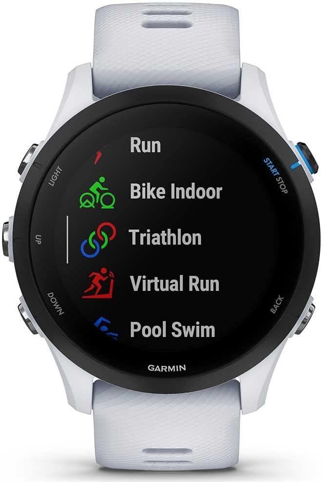 Garmin Forerunner 255 Music Running GPS Sports Watch Whitestone Newly Overhauled