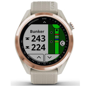 Garmin Approach S42 Golf Watch Rangefinder Sports GPS - Light Sand Rose Gold