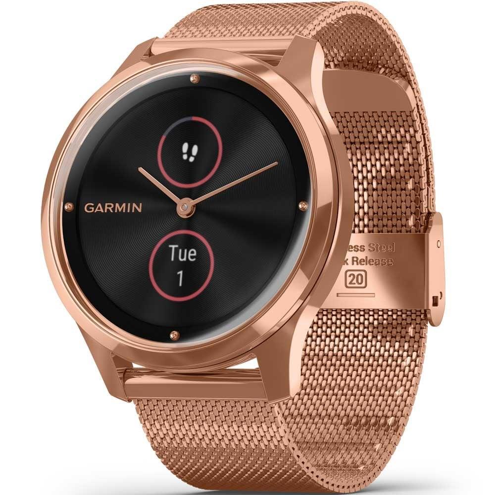 Garmin Vivomove Luxe Smart Watch GPS Activity Monitor 18K Rose Gold