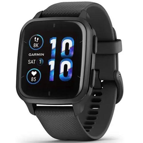 Garmin Venu Sq 2 Music AMOLED GPS Smartwatch Activity Monitor Black Newly Overhauled