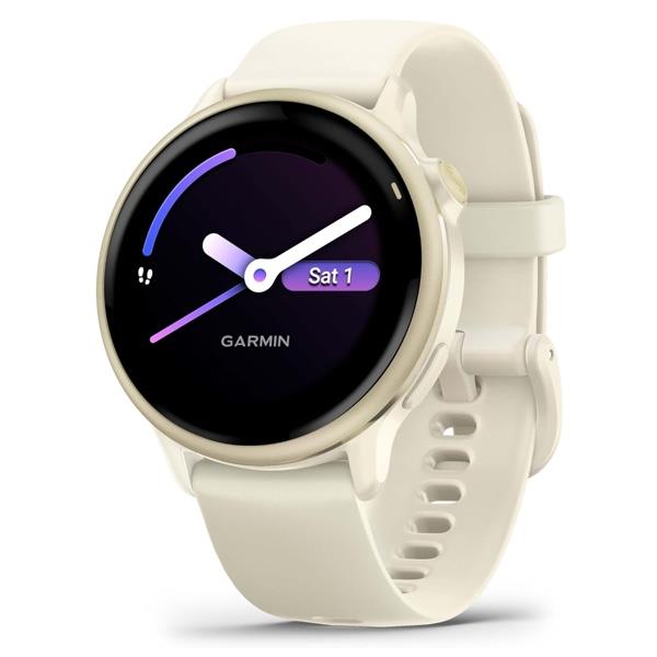 Garmin Vivoactive 6 GPS Smart Watch Sports Activity Monitor Bone Lunar Gold
