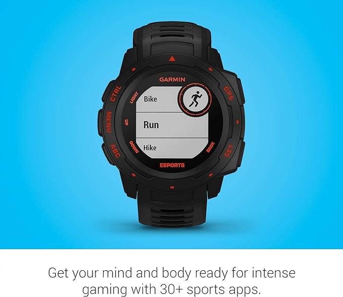 Garmin Instinct Esports Edition GPS Gaming Smartwatch with HRM