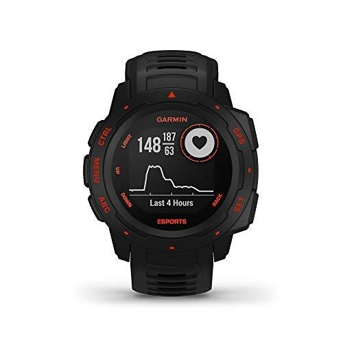 Garmin Instinct Esports Edition GPS Gaming Smartwatch with HRM Newly Overhauled