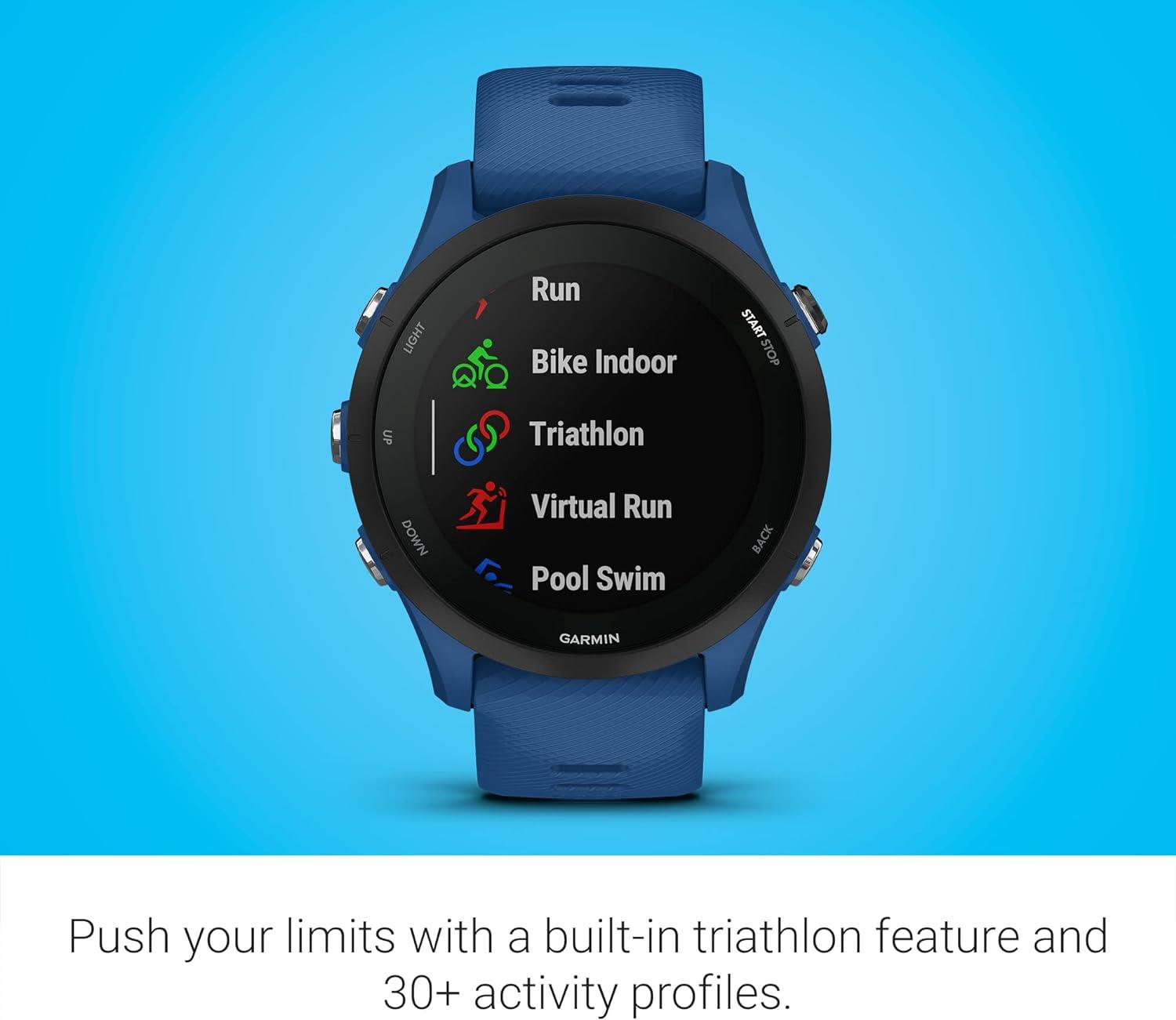 Garmin Forerunner 255 Running GPS Sports Watch Blue Newly Overhauled