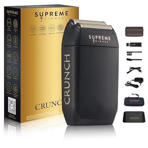 Supreme Trimmer Crunch Foil Shaver Electric Razor Waterproof STF602 - Black