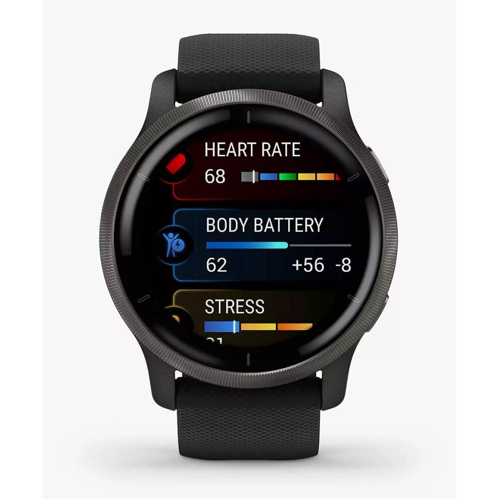 Garmin Venu 2 Smartwatch Heart Rate Monitor GPS Watch AMOLED - Black