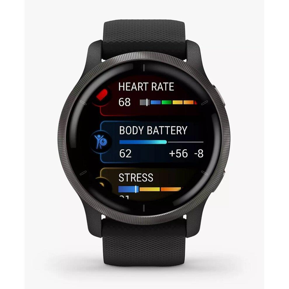 Garmin Venu 2 Smartwatch Heart Rate Monitor GPS Watch - Black Newly Overhauled