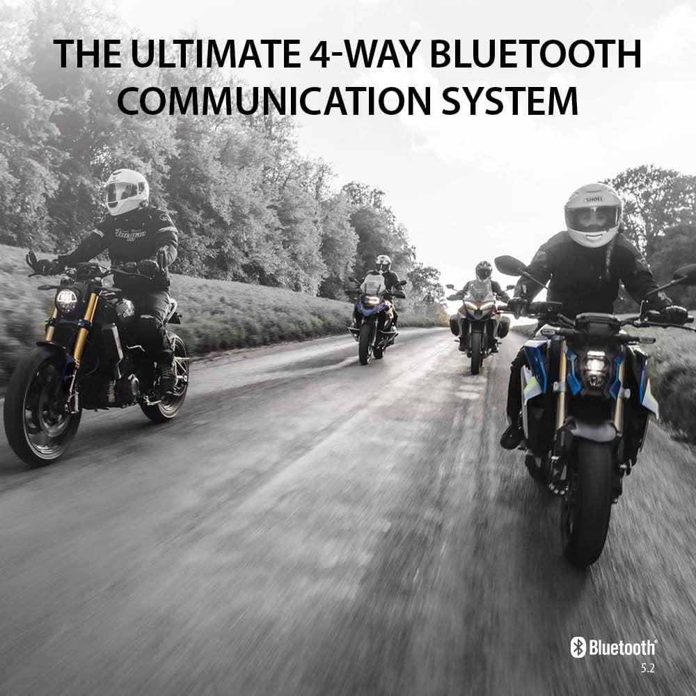 Cardo Motorrad-Headset FREECOM 4X Bluetooth 5.2 Live-Intercom Sound by JBL