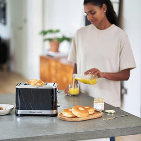 Russell Hobbs Structure 2 Slice Toaster Lift and Look Settings Black - 28091