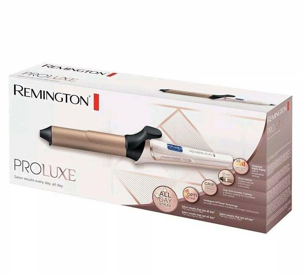 Remington Proluxe Large Barrel Curling Hair Tong 32mm Barrel with OPTIheat - CI9132