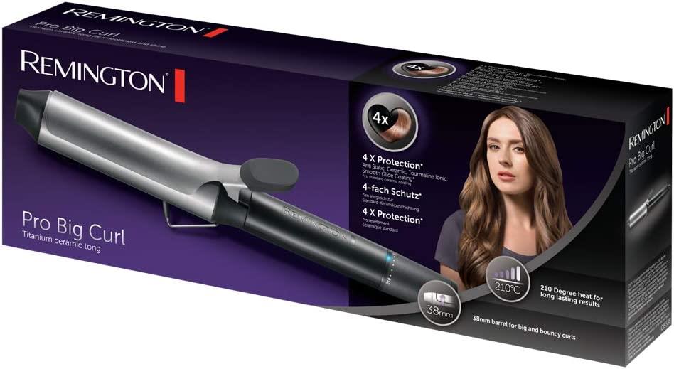 Remington Pro Big Curl Curling Tong 38mm Barrel Curling Wand with Clip - CI5538