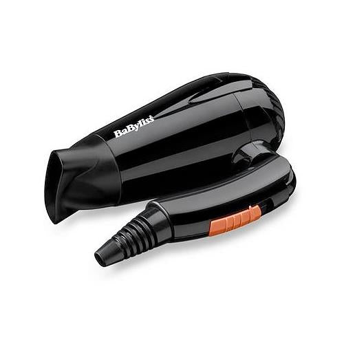 BaByliss Folding Compact Lightweight 2000W Travel Hair Dryer Black - 5344U