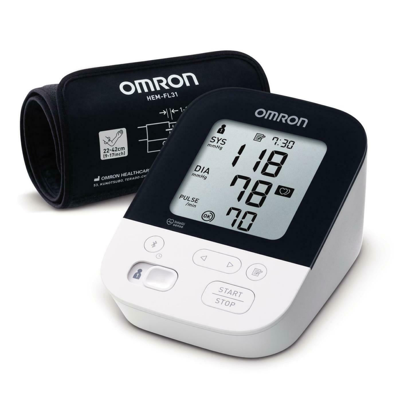 Omron Blood Pressure Monitor Bluetooth App IHB 2Use 60m M4 IT 7155T-EBK
