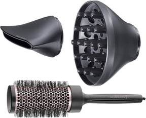 Remington Curl and Straight Confidence Hairdryer and Hair Brush - D5706