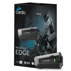 Cardo Scala Rider Packtalk Edge Solo Bike to Bike Bluetooth Intercom System