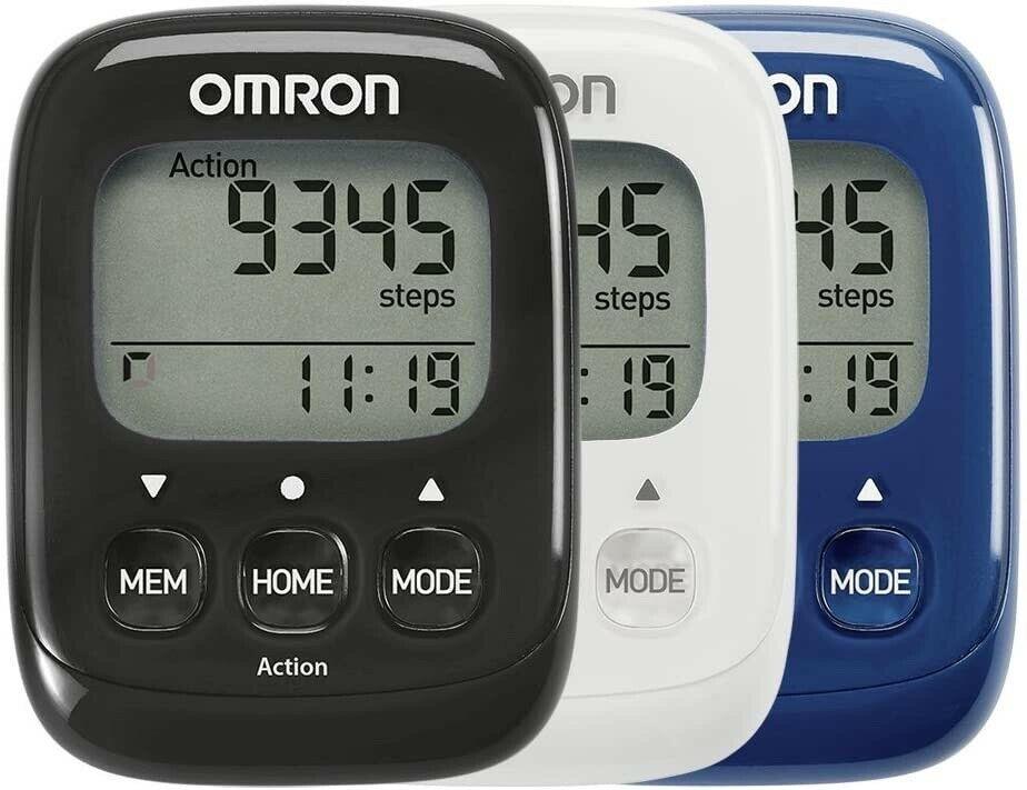 Omron Walking Style IV Highly Sensitive 3D Sensor Walking Pedometer HJ325-EBK