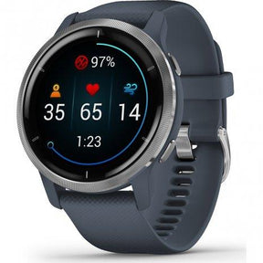 Garmin Venu 2 Smartwatch Heart Rate Monitor GPS Activity Watch - Granite Blue