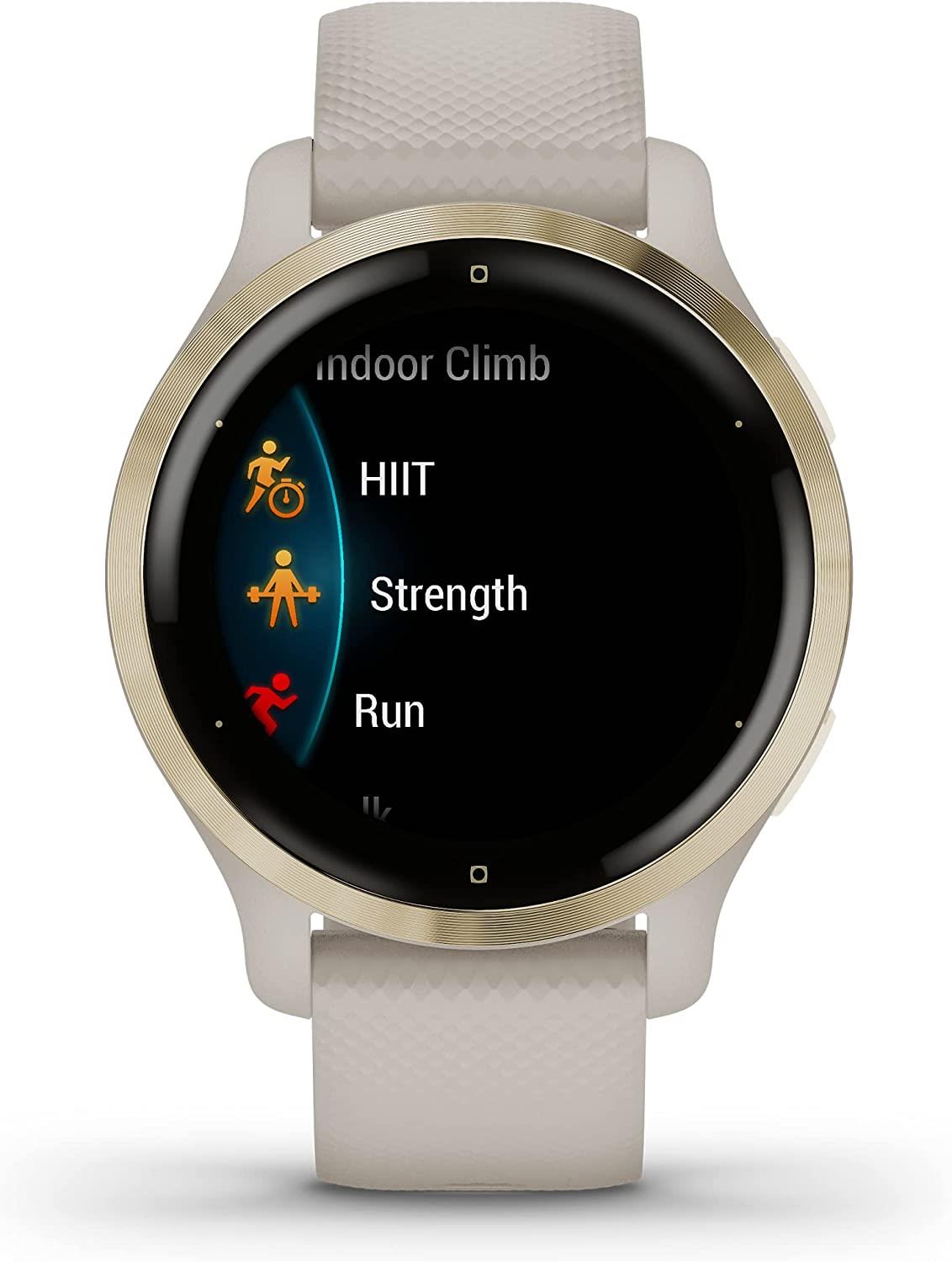 Garmin Venu 2S Smartwatch Heart Rate Monitor GPS Watch - Gold Tundra Newly Overhauled