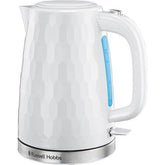 Russell Hobbs Kettle Honeycomb Cordless Electric Jug Kettle Fast Boil White - 26050