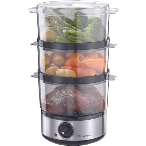 Russell Hobbs Food Steamer Food Collection Compact Steamer 7L Steel - 14453