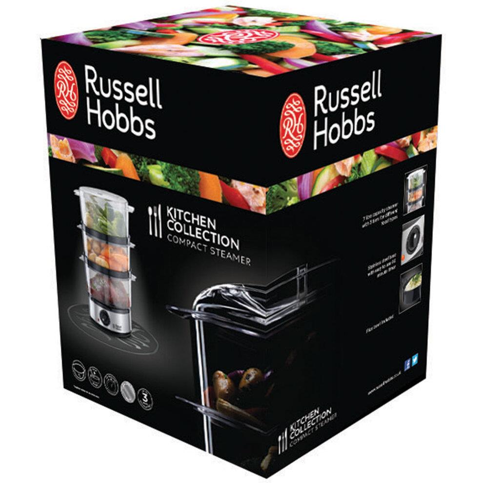 Russell Hobbs Food Steamer Food Collection Compact Steamer 7L Steel - 14453