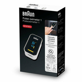 Braun Pulse Oximeter 1 Heart Rate Monitor Blood Oxygen Saturation Finger YK81CEU
